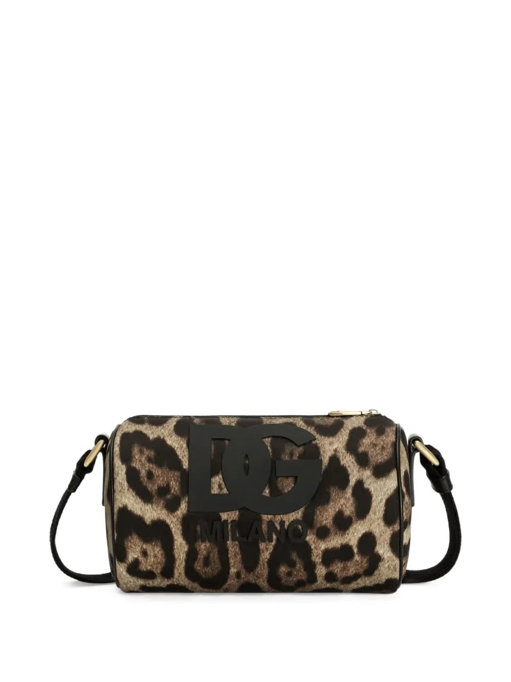 logo leopard-print mini bag
