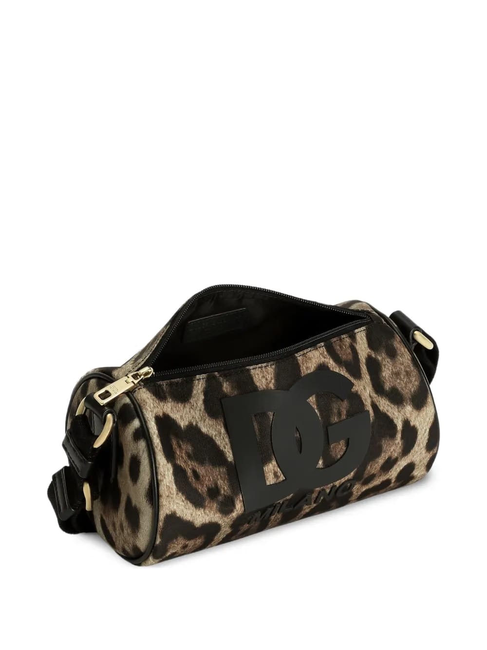 logo leopard-print mini bag