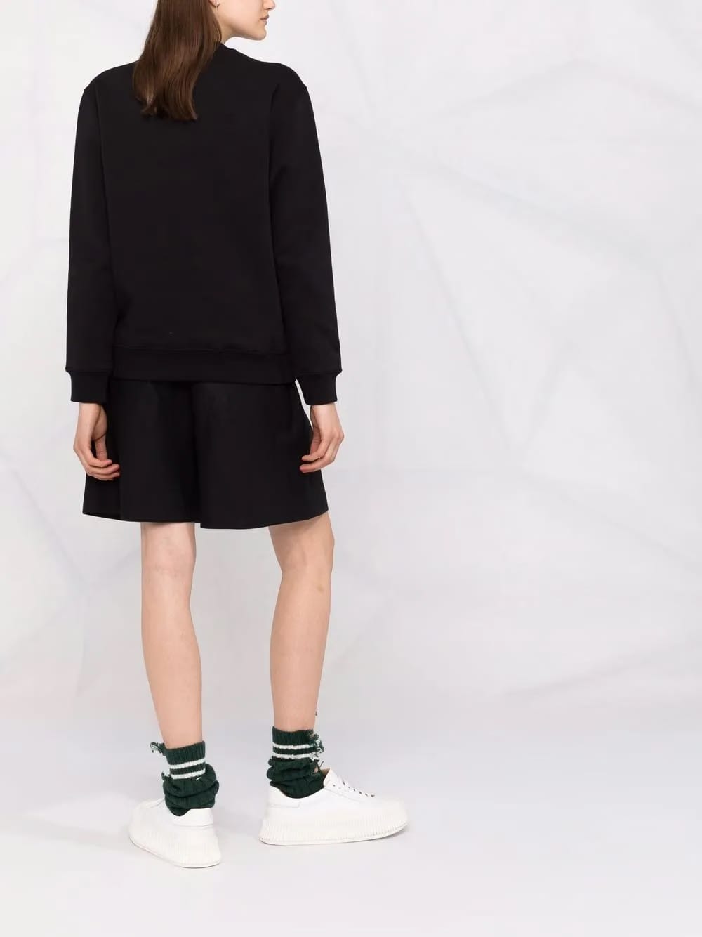 logo-print cotton sweater