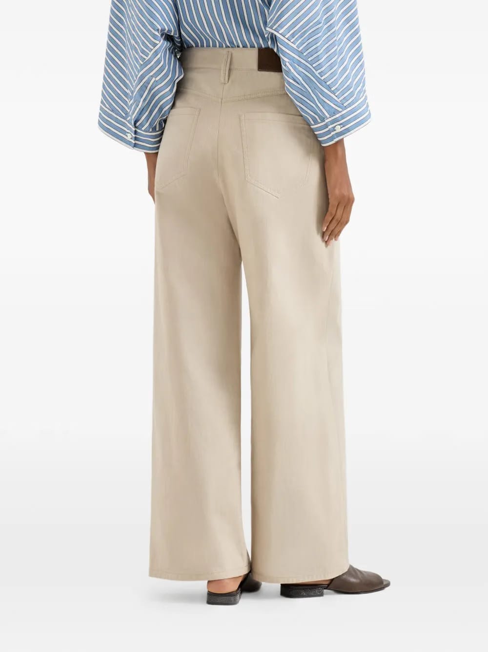 button palazzo pants