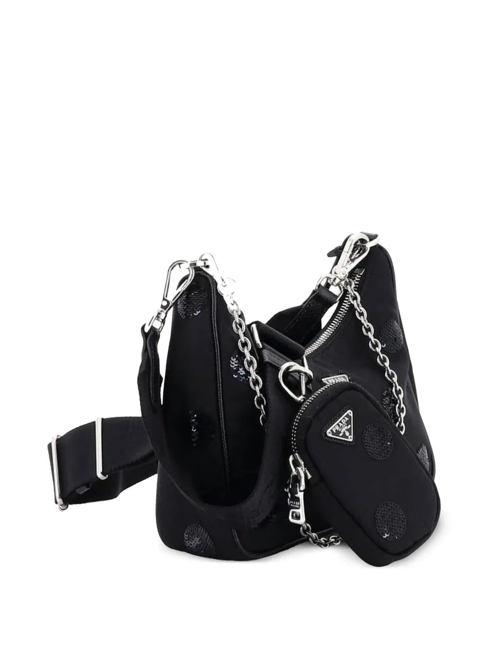 Re-Edition 2005 Sequin Embellished Tessuto Small shoulder bag