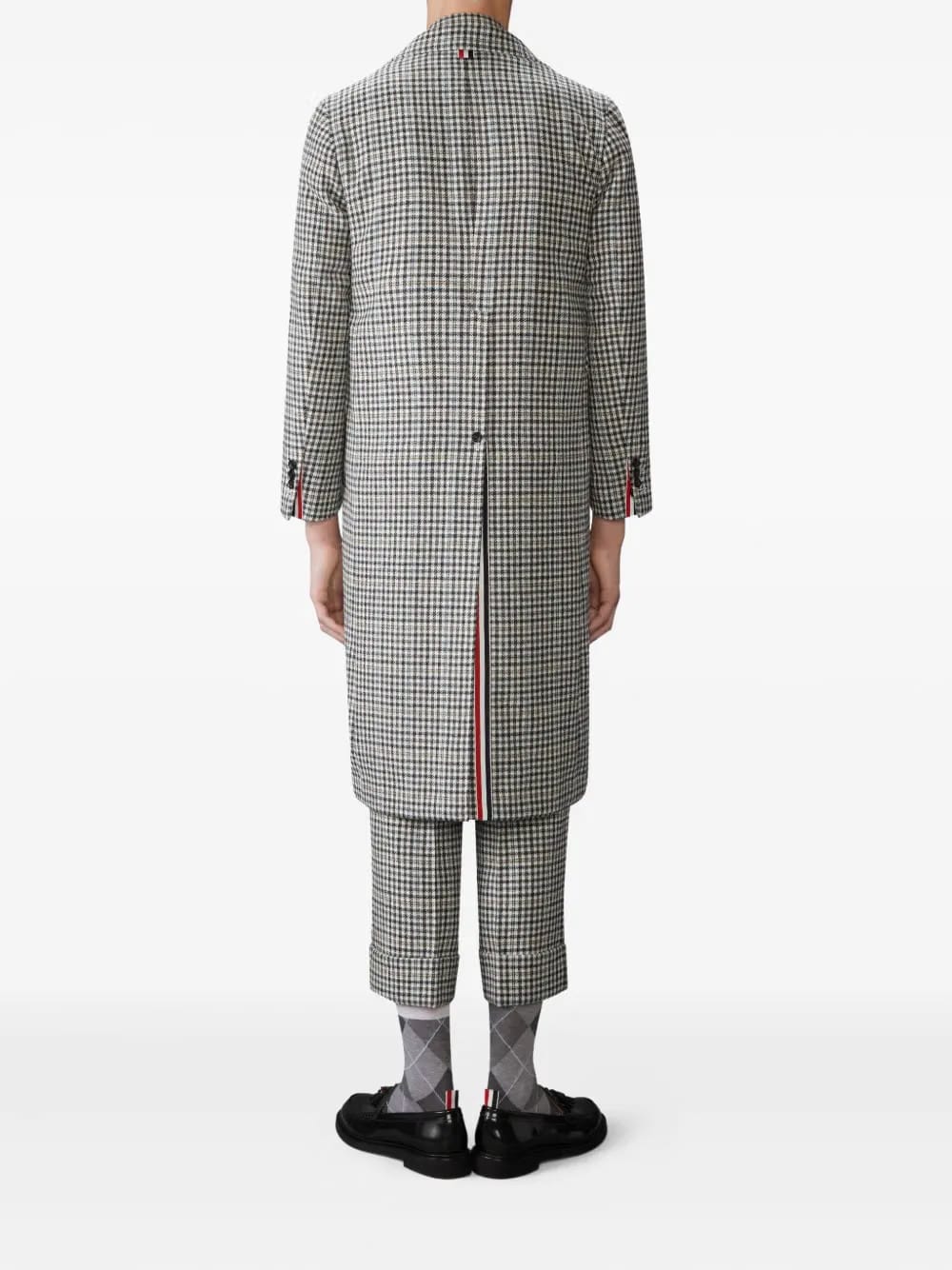 checked coat