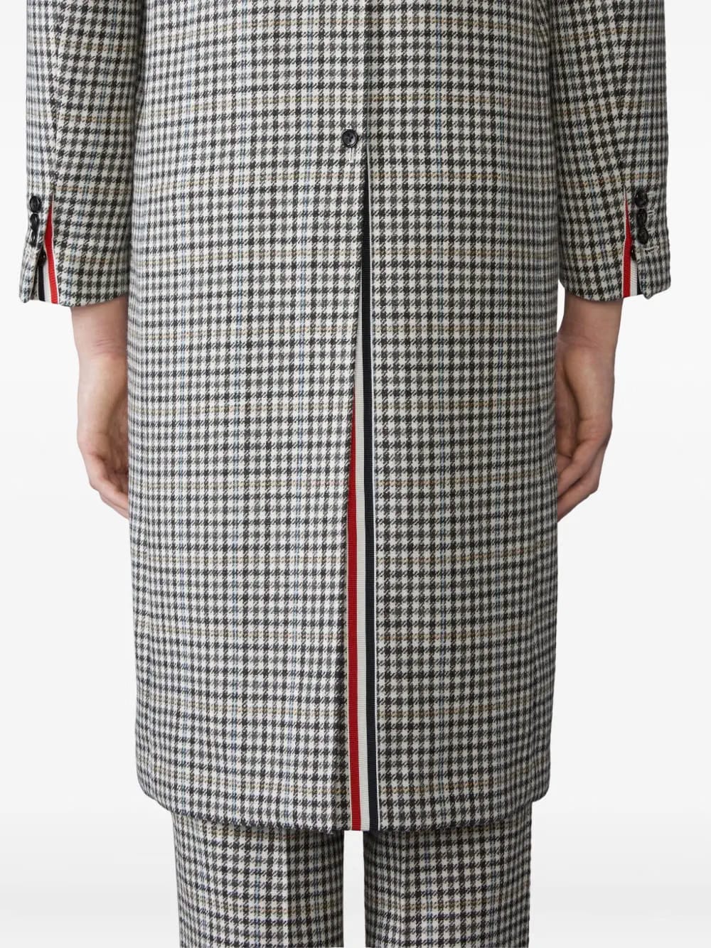 checked coat