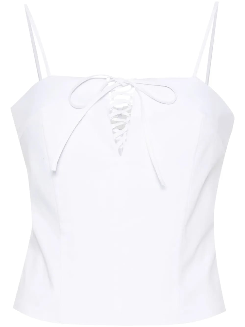 lace-up corset top