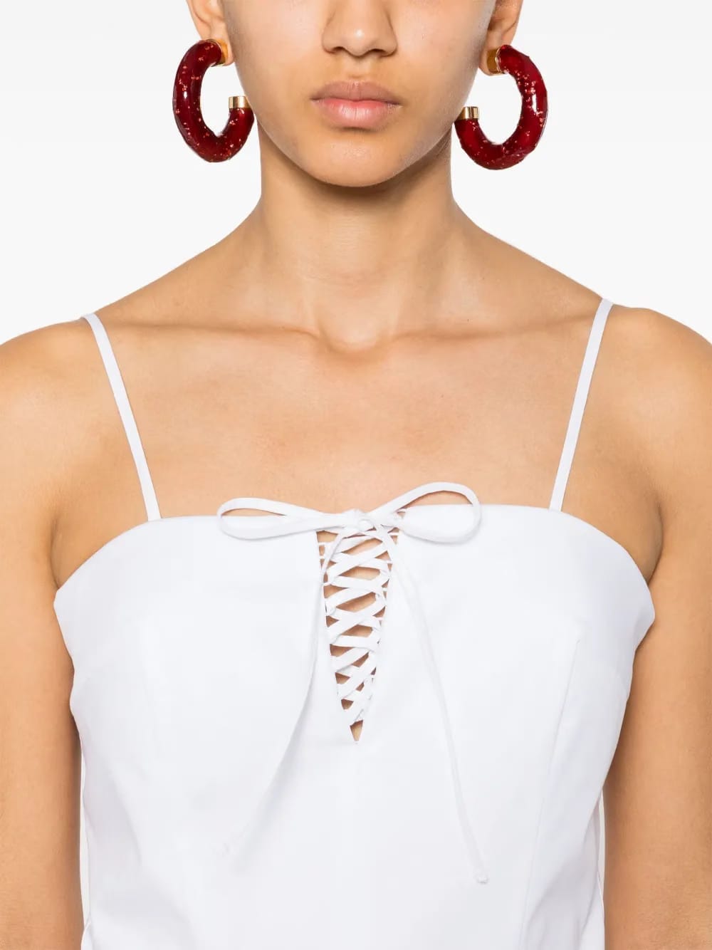 lace-up corset top