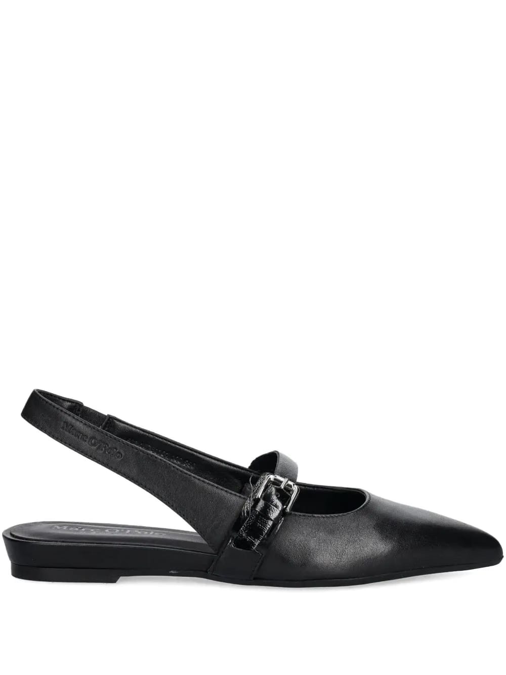 buckled slingback ballet flats