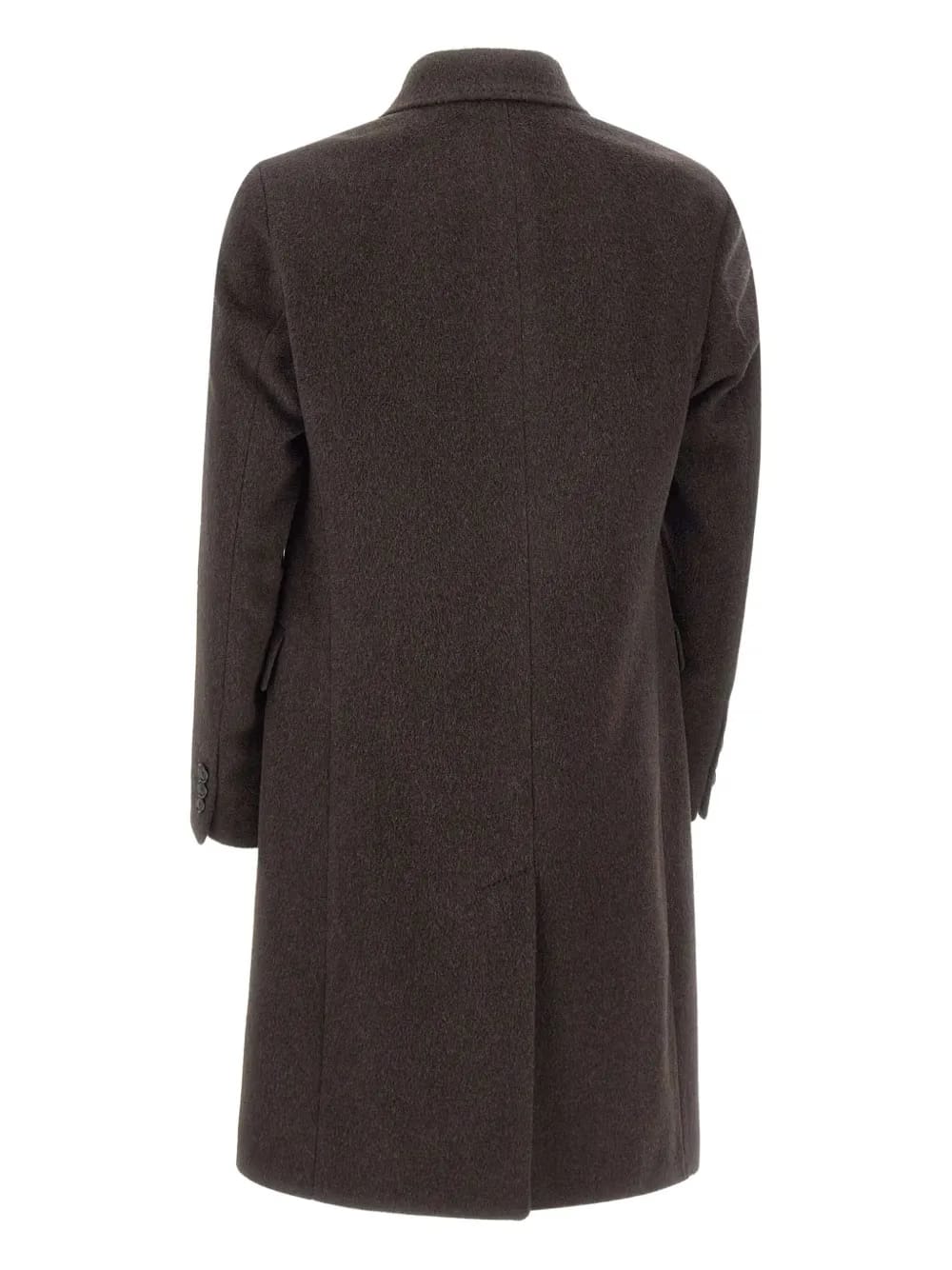 peak lapels double-breasted coat