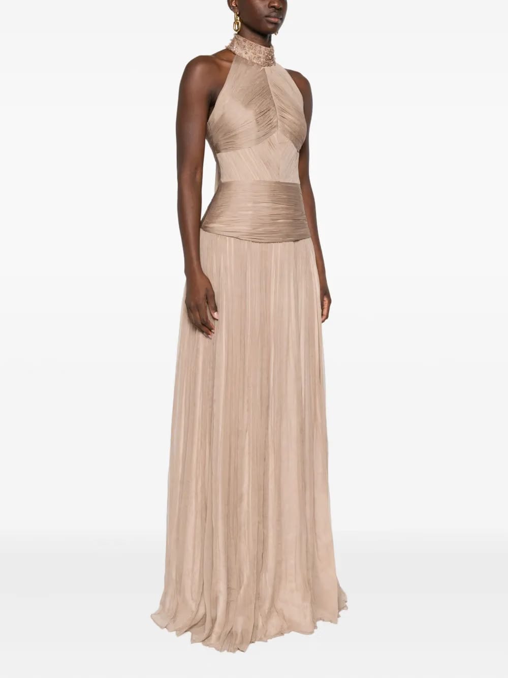 Irene bead-embellished gown