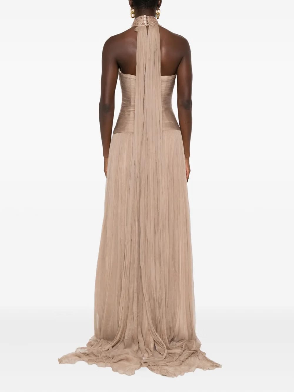 Irene bead-embellished gown