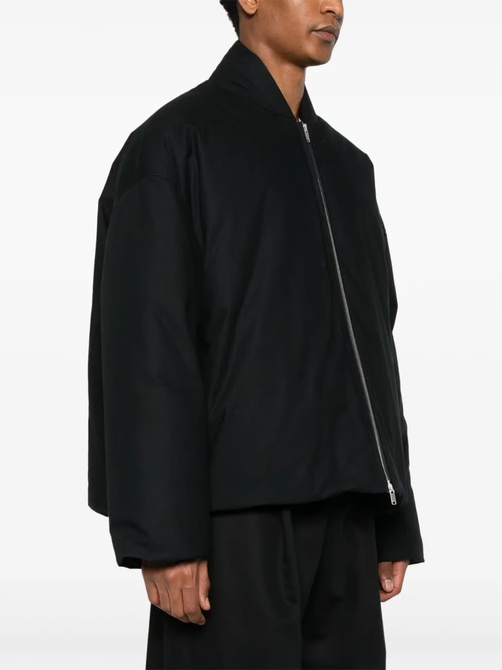 water-repellent textured jacket
