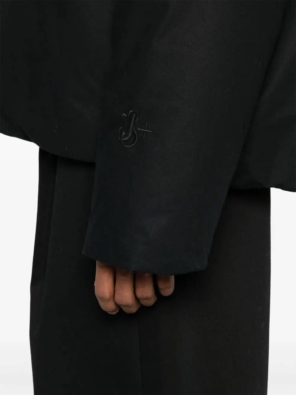 water-repellent textured jacket