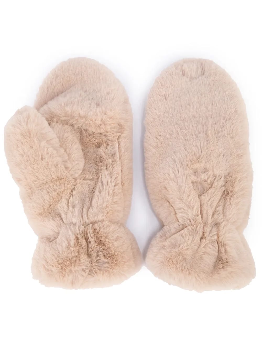 Coco faux-fur mittens