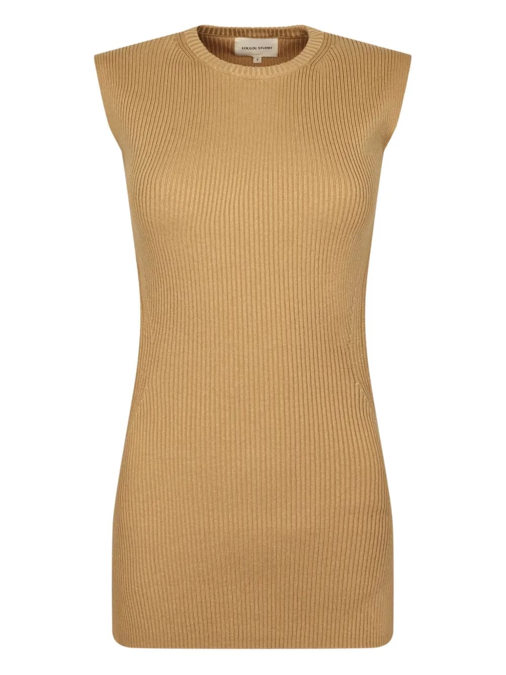 ribbed open-back vest