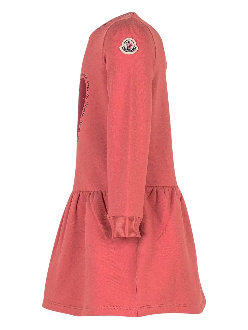 heart-embellished flared dress