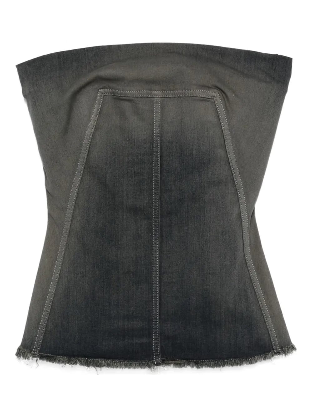 Bustier denim top