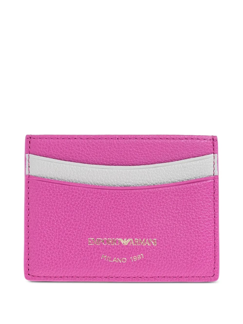 leather colour-block cardholder