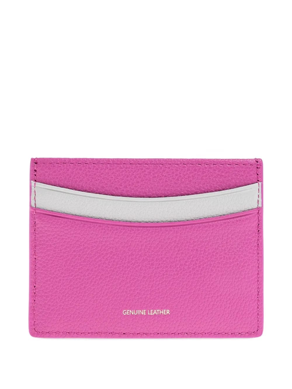 leather colour-block cardholder