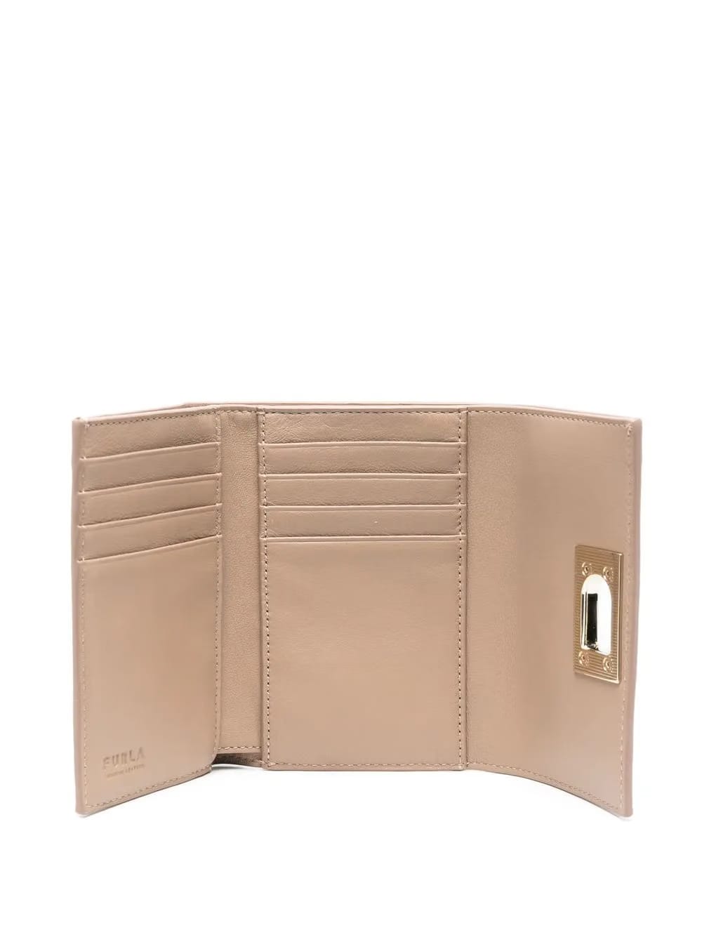 twist-lock logo-plaque wallet