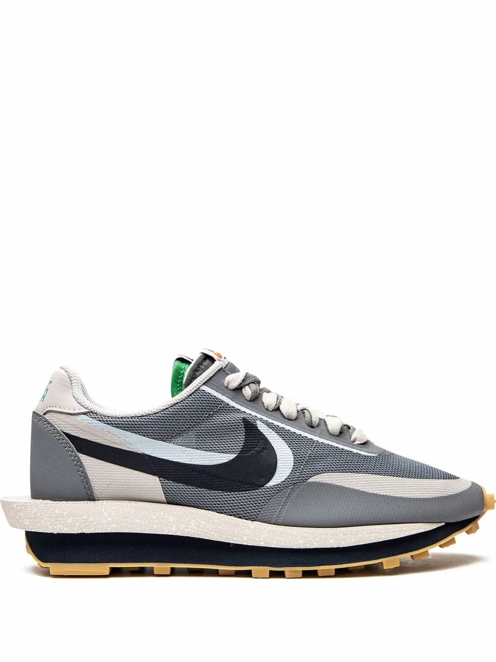 x CLOT x sacai LDWaffle "Cool Grey" sneakers