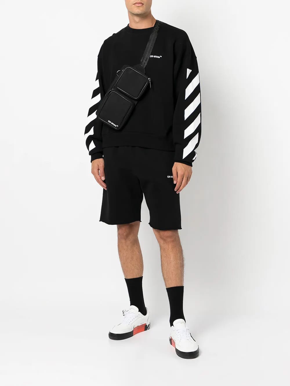 Diagonal Helvetica oversized sweatshirt