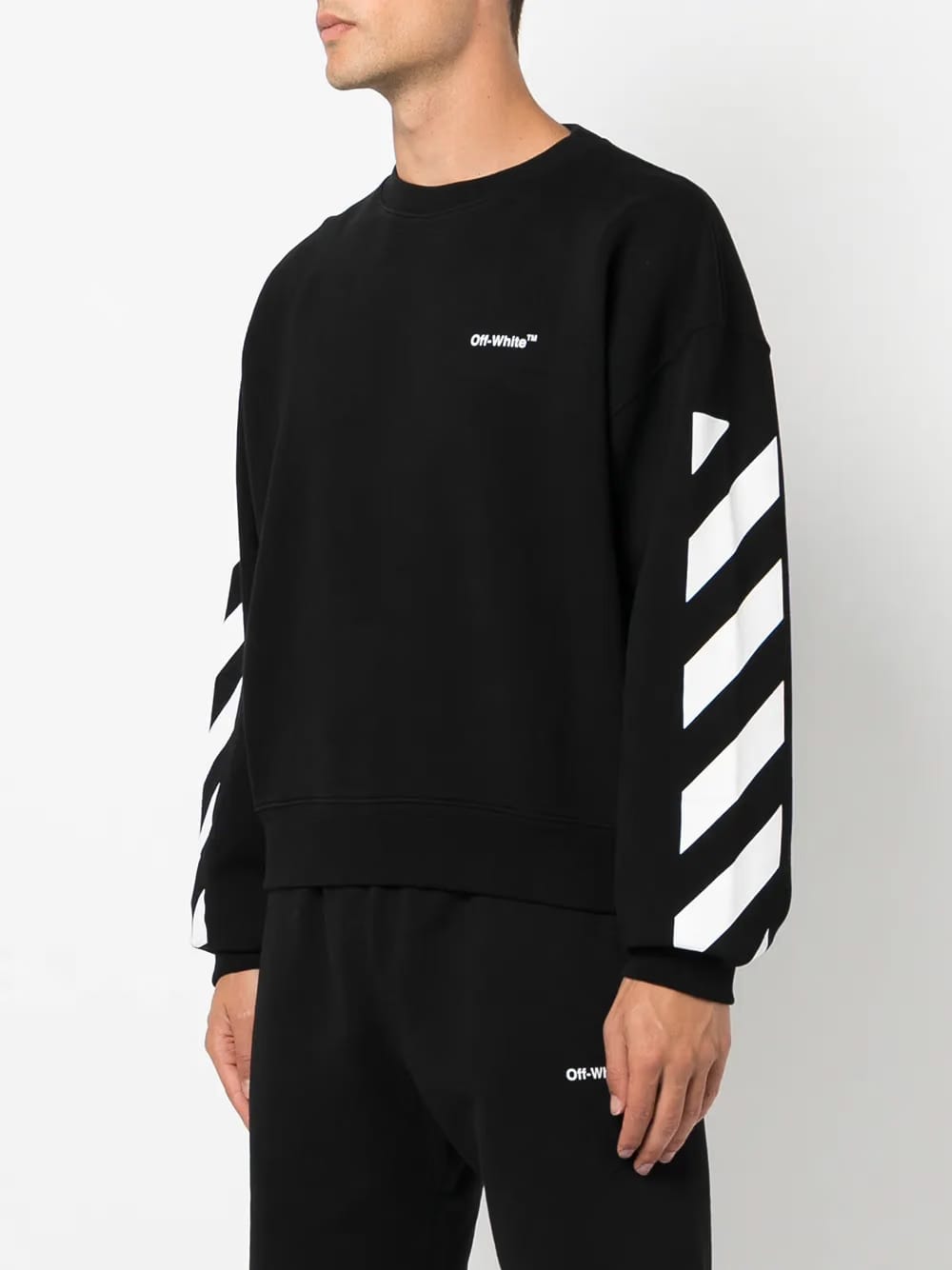 Diagonal Helvetica oversized sweatshirt
