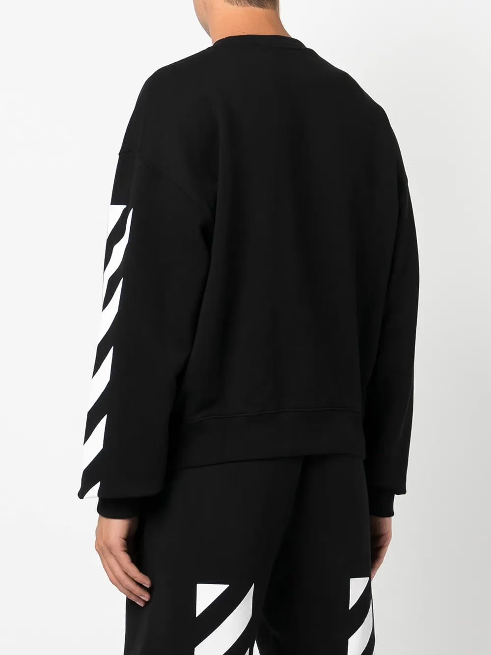 Diagonal Helvetica oversized sweatshirt