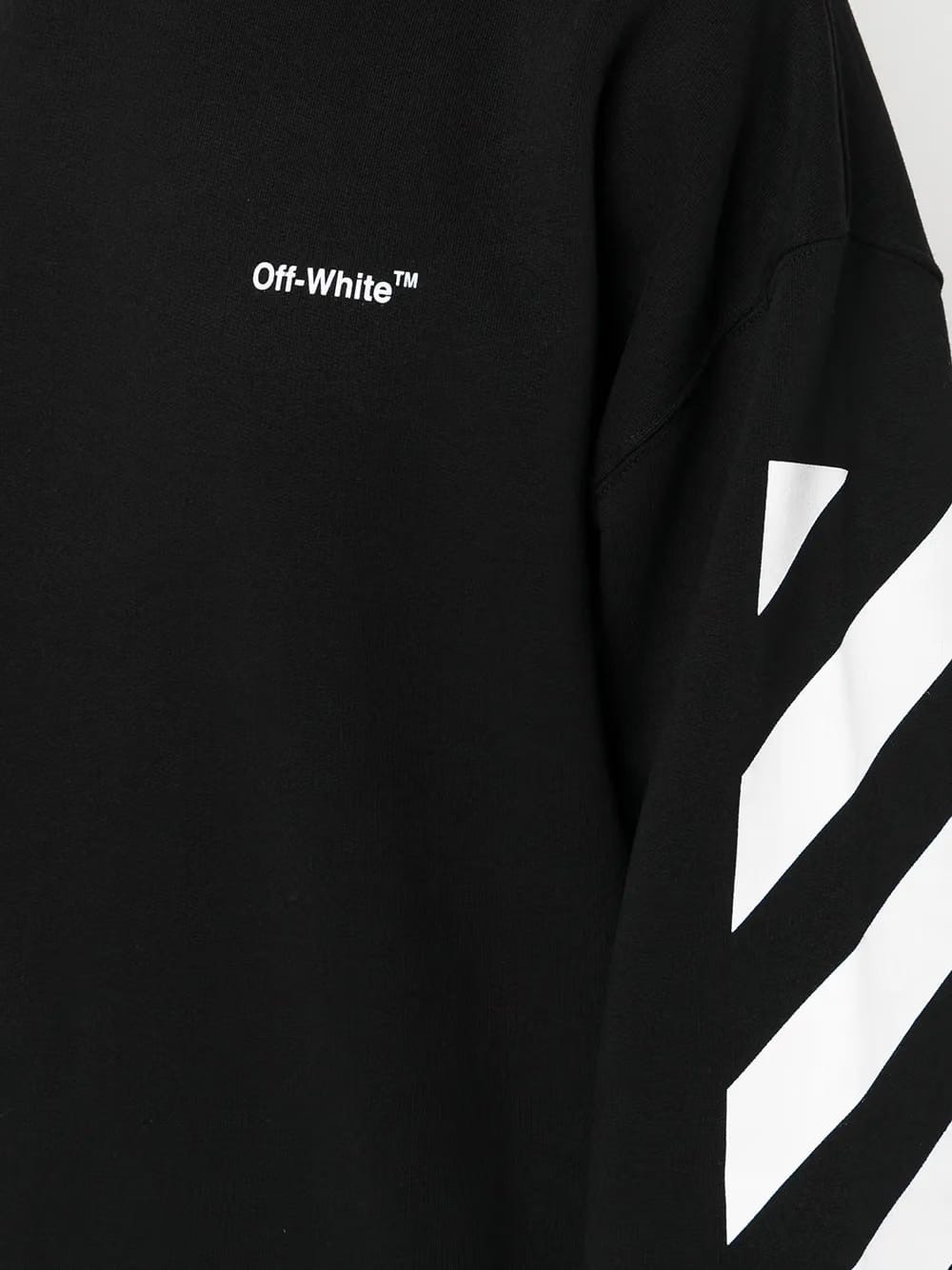 Diagonal Helvetica oversized sweatshirt
