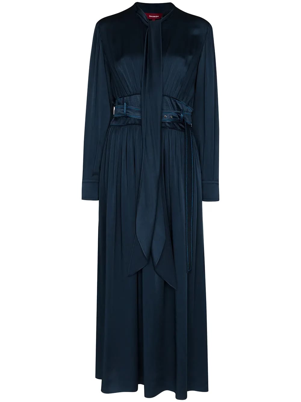 Faye belted midi dress
