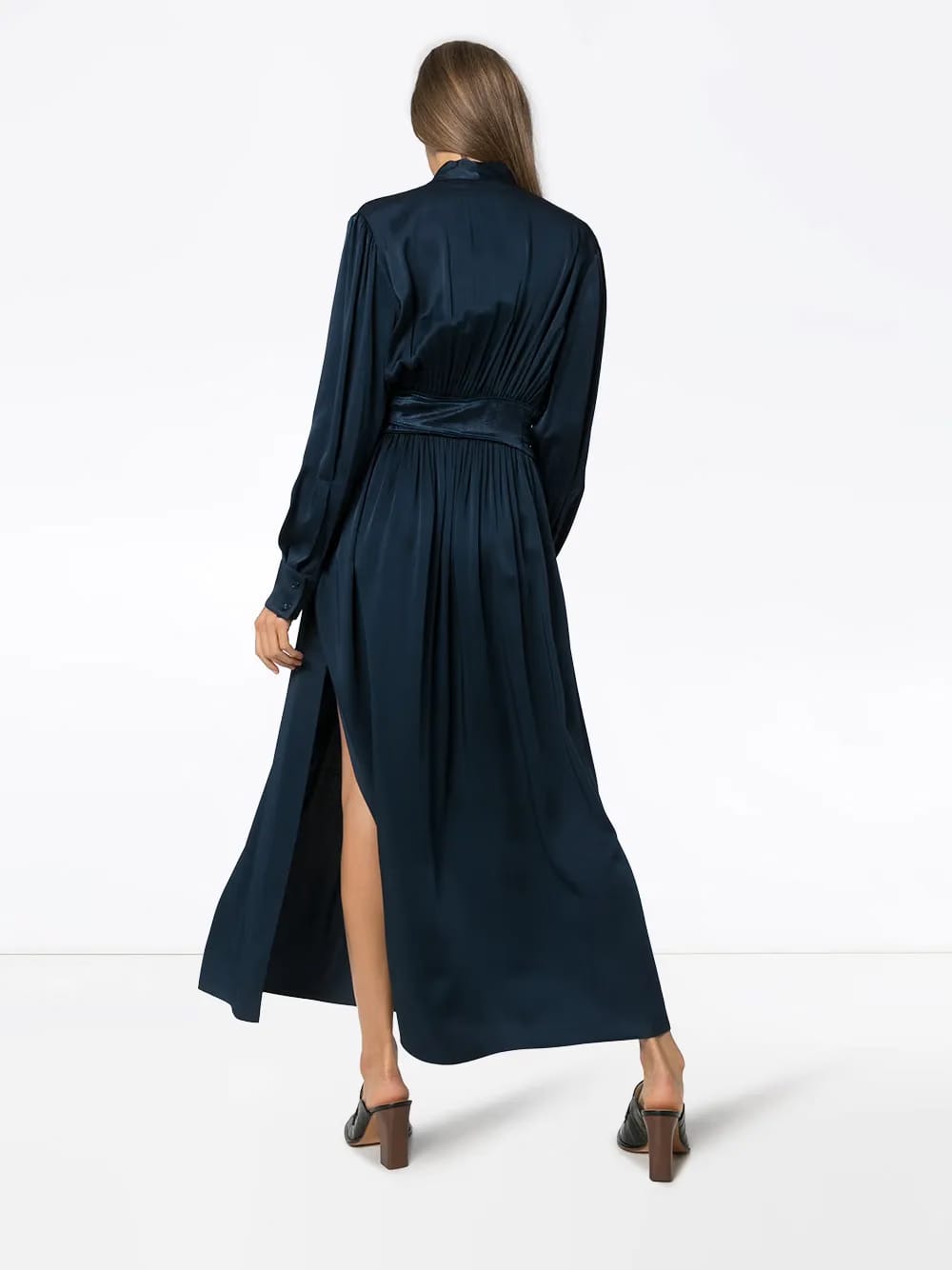 Faye belted midi dress