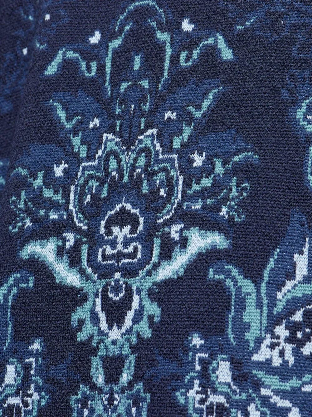 floral-jacquard sweater