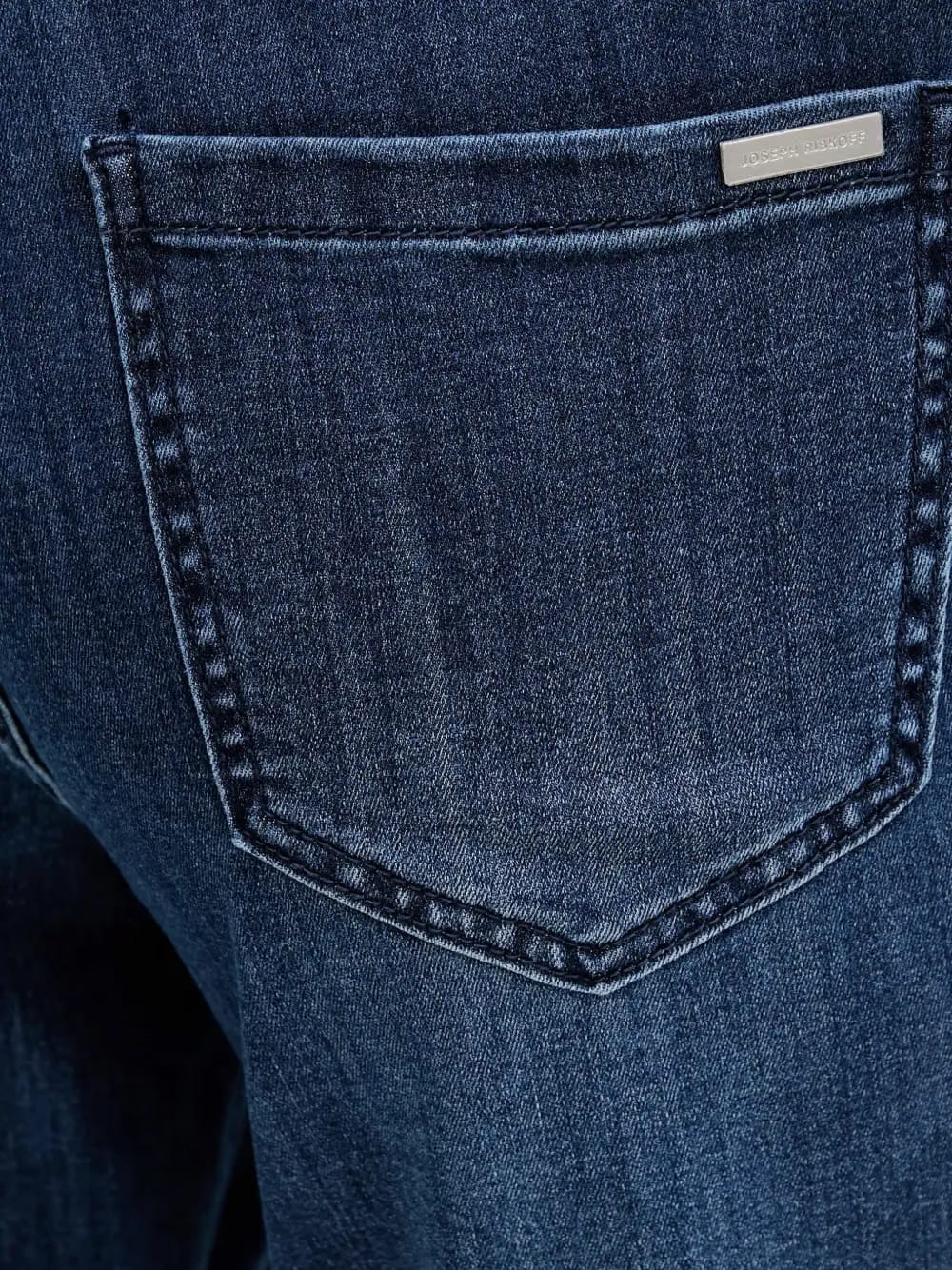 silver-tone hardware denim jeans