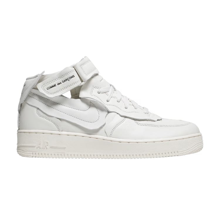Comme des Garçons x Air Force 1 Mid Triple White