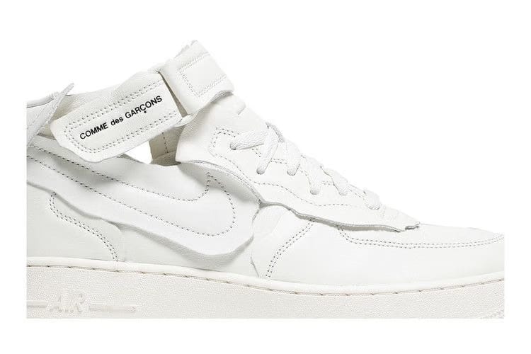 Comme des Garçons x Air Force 1 Mid Triple White