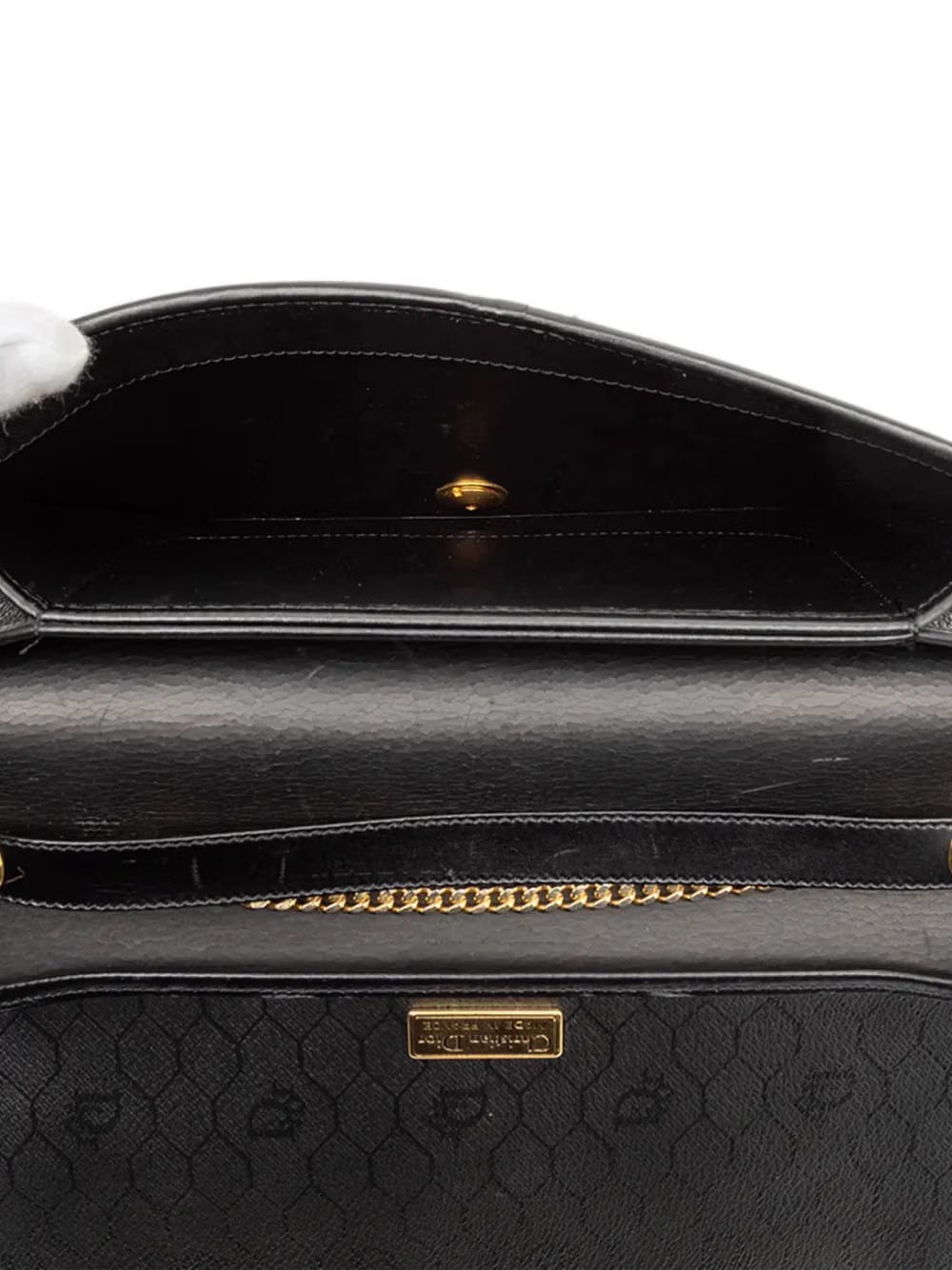 20th Century Honeycomb Coated Canvas Chain crossbody bag