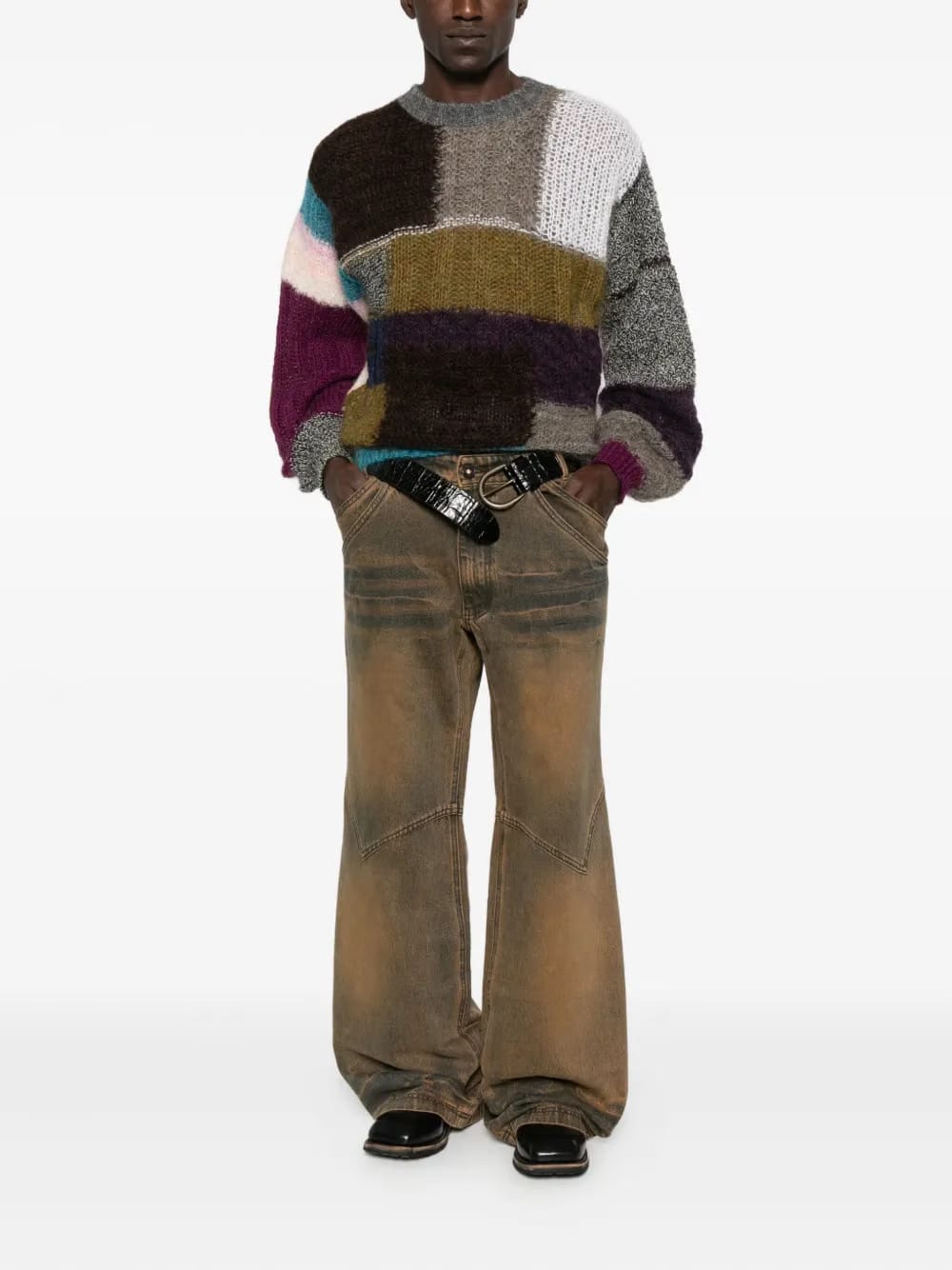 patchwork sweater