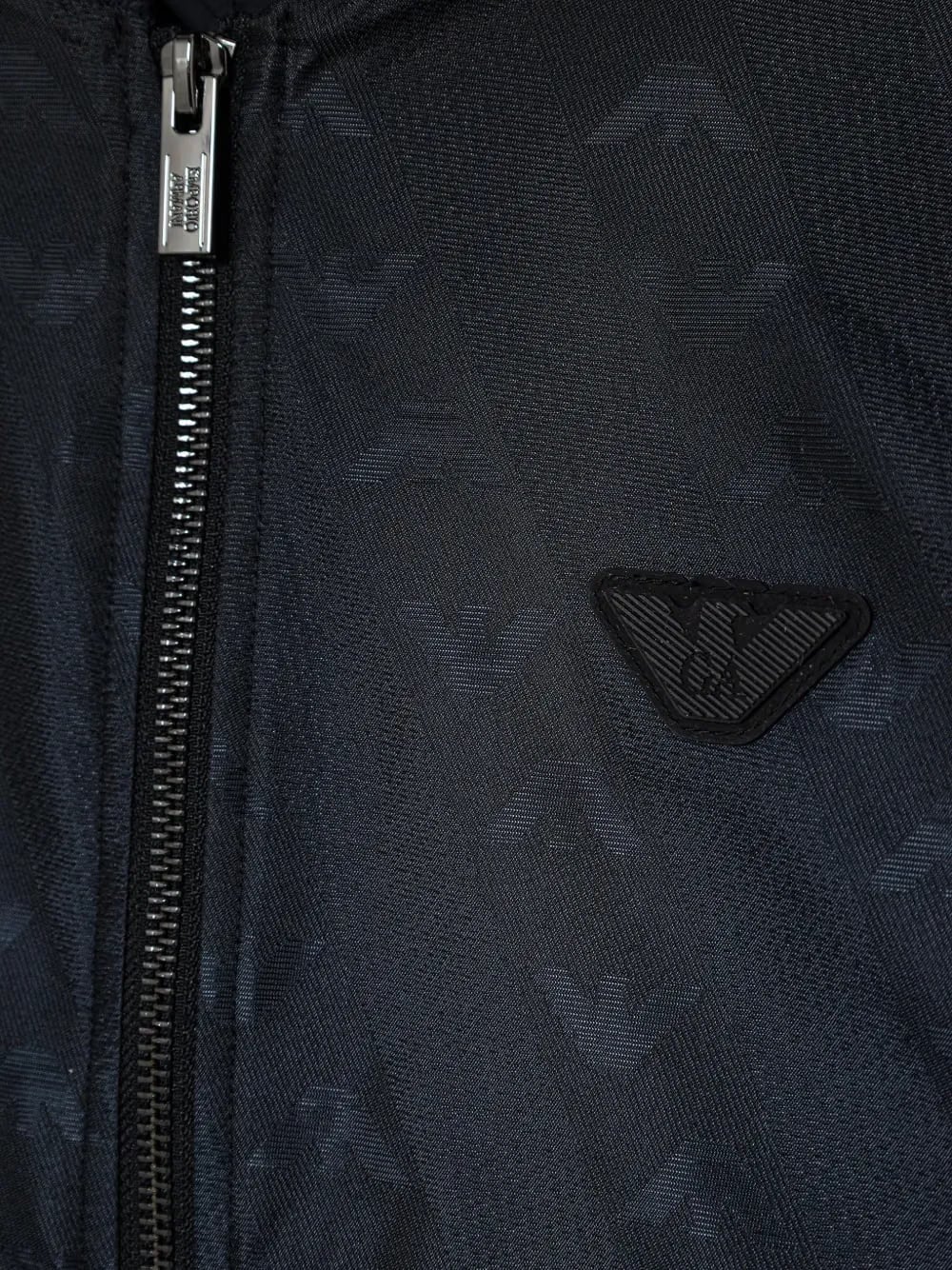 eagle-pattern bomber jacket