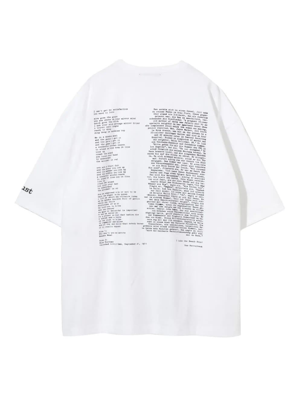 hand-print graphic cotton T-Shirt