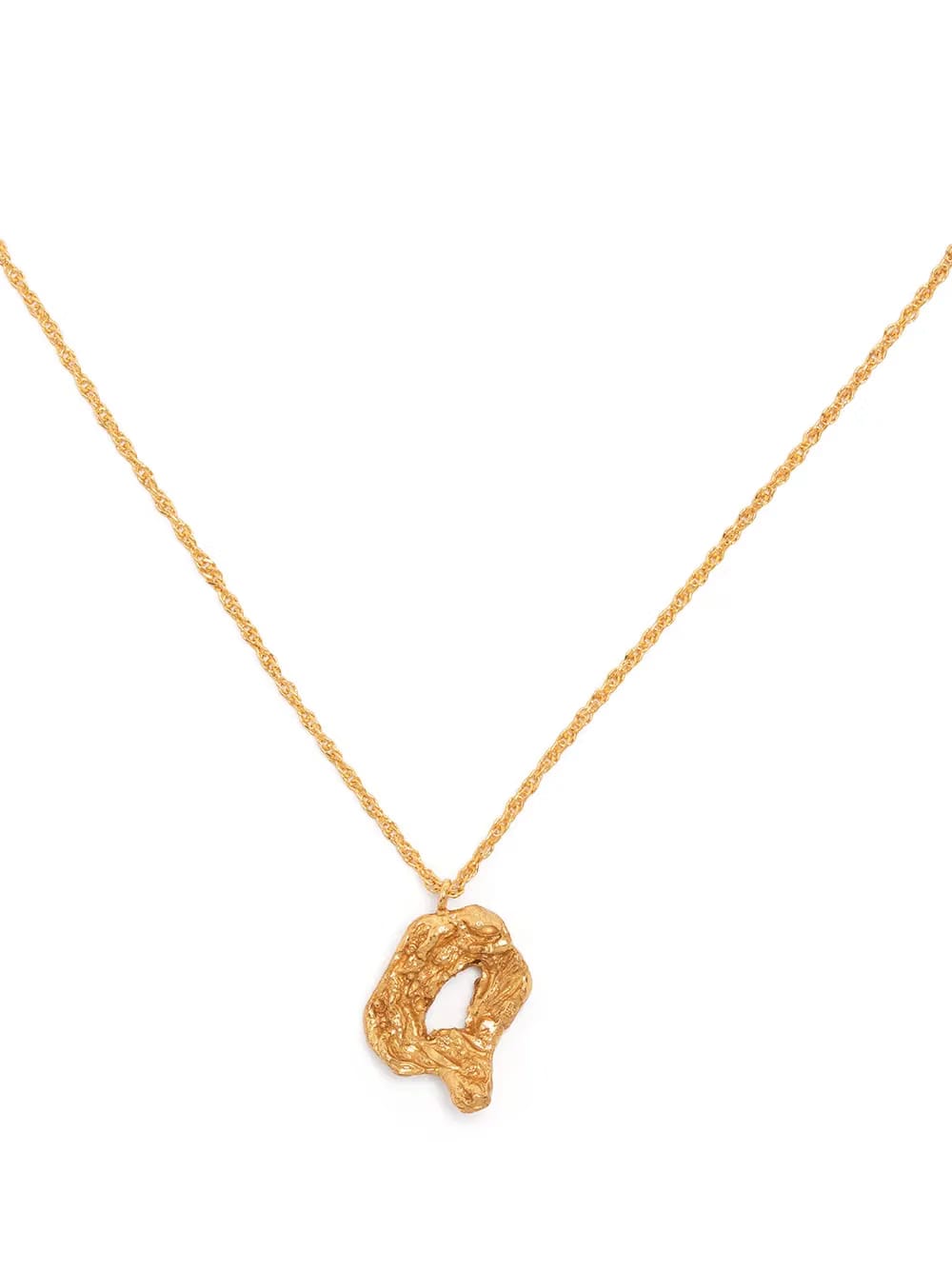Q alphabet pendant necklace