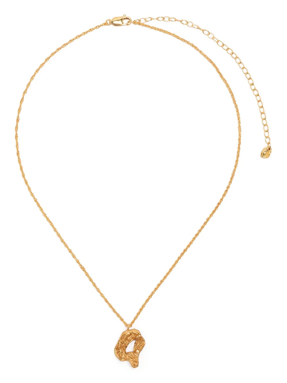 Q alphabet pendant necklace