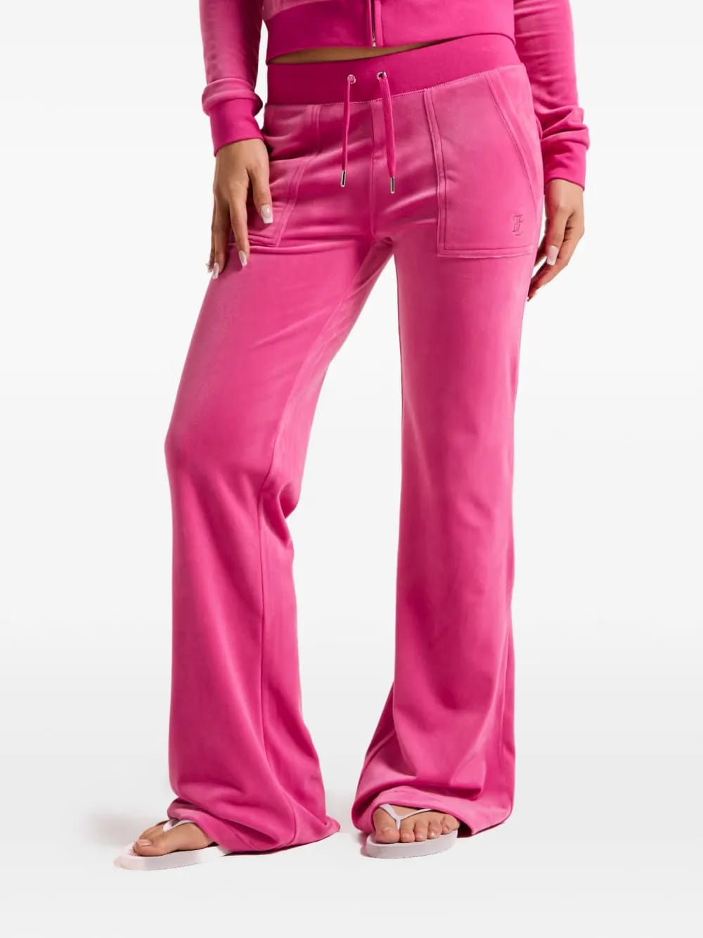flap-pocket drawstring trousers