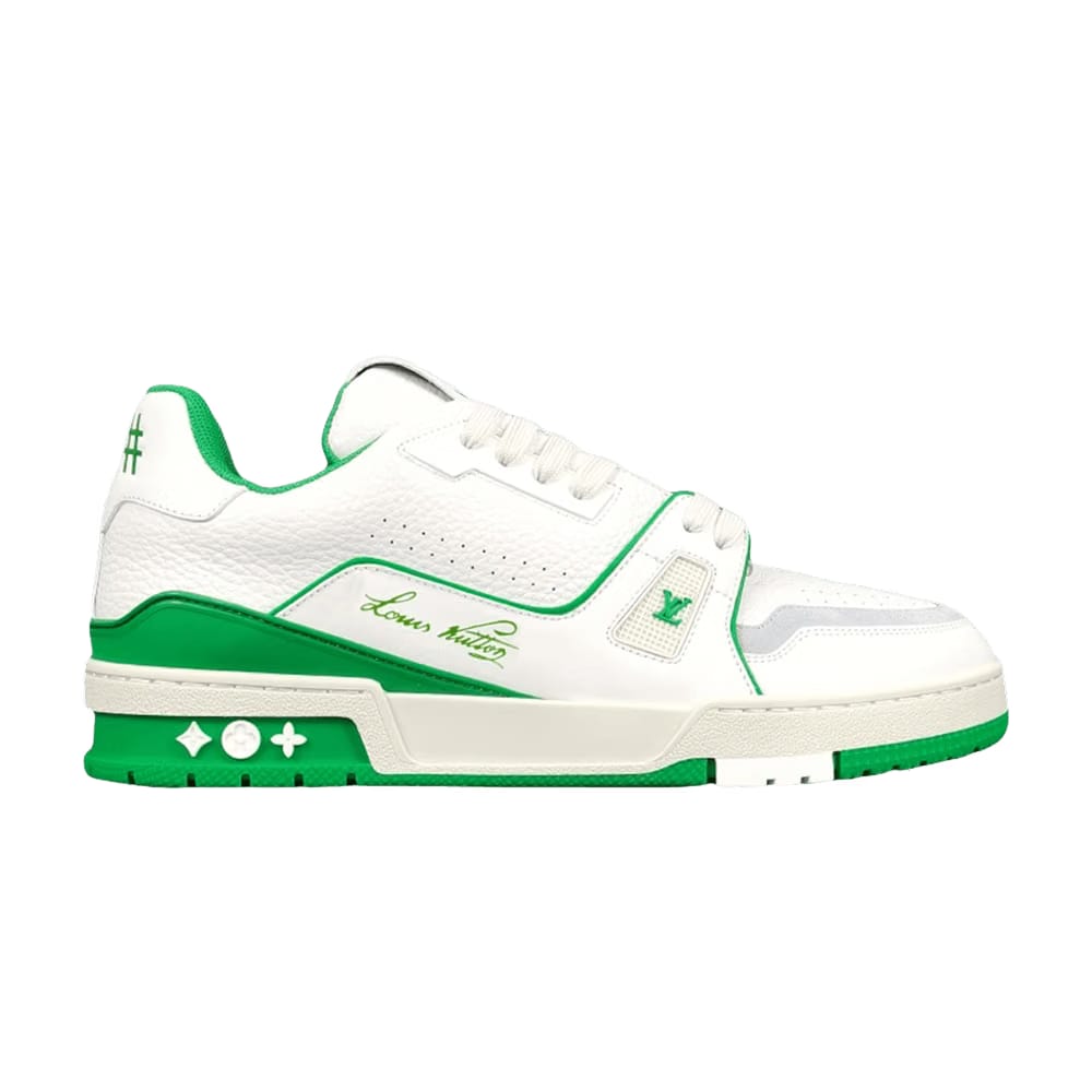 Louis Vuitton Trainer Low #54 Signature - White Green