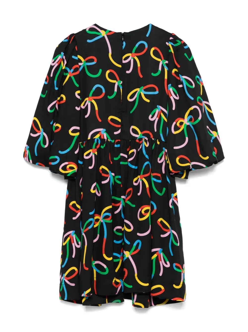 bow-print dress