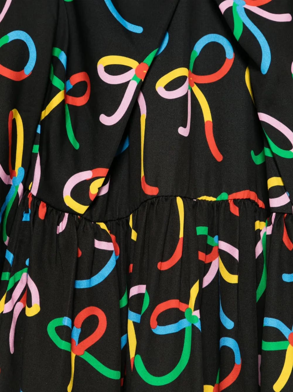 bow-print dress