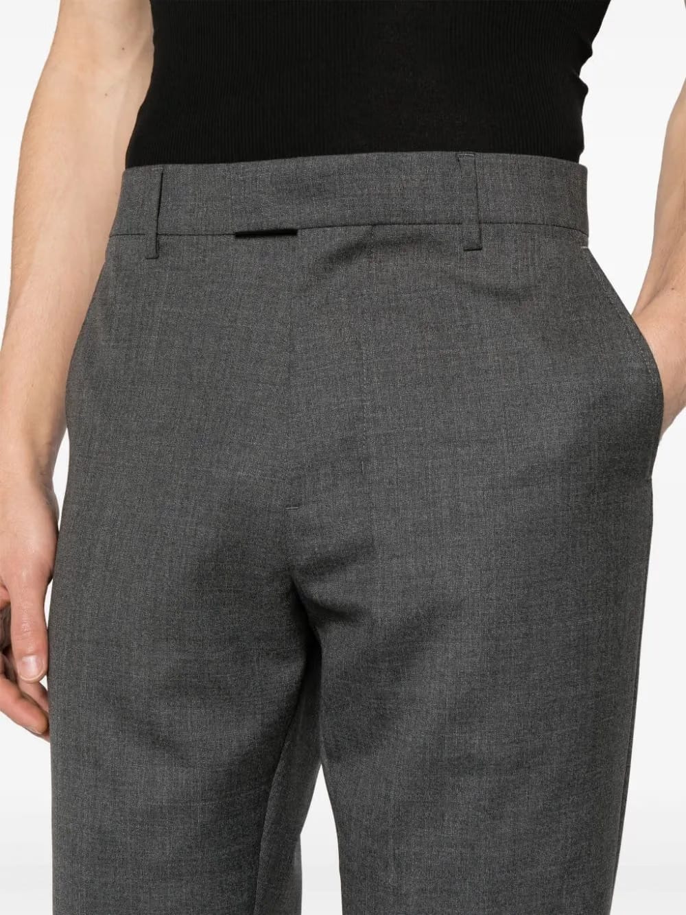 tailored virgin wool trousers