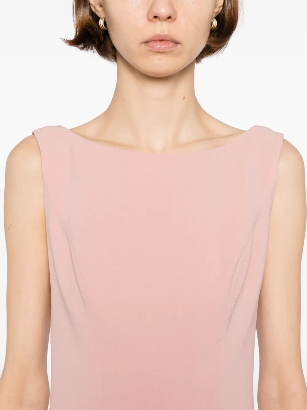 boatneck flare jumpsuit
