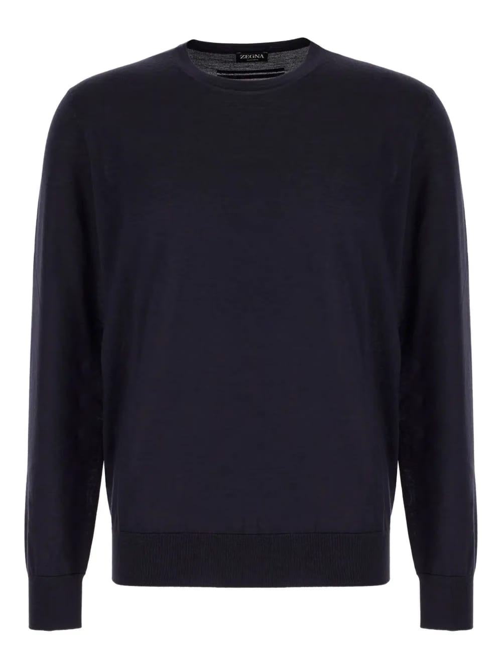 cashmere-silk crew-neck sweater