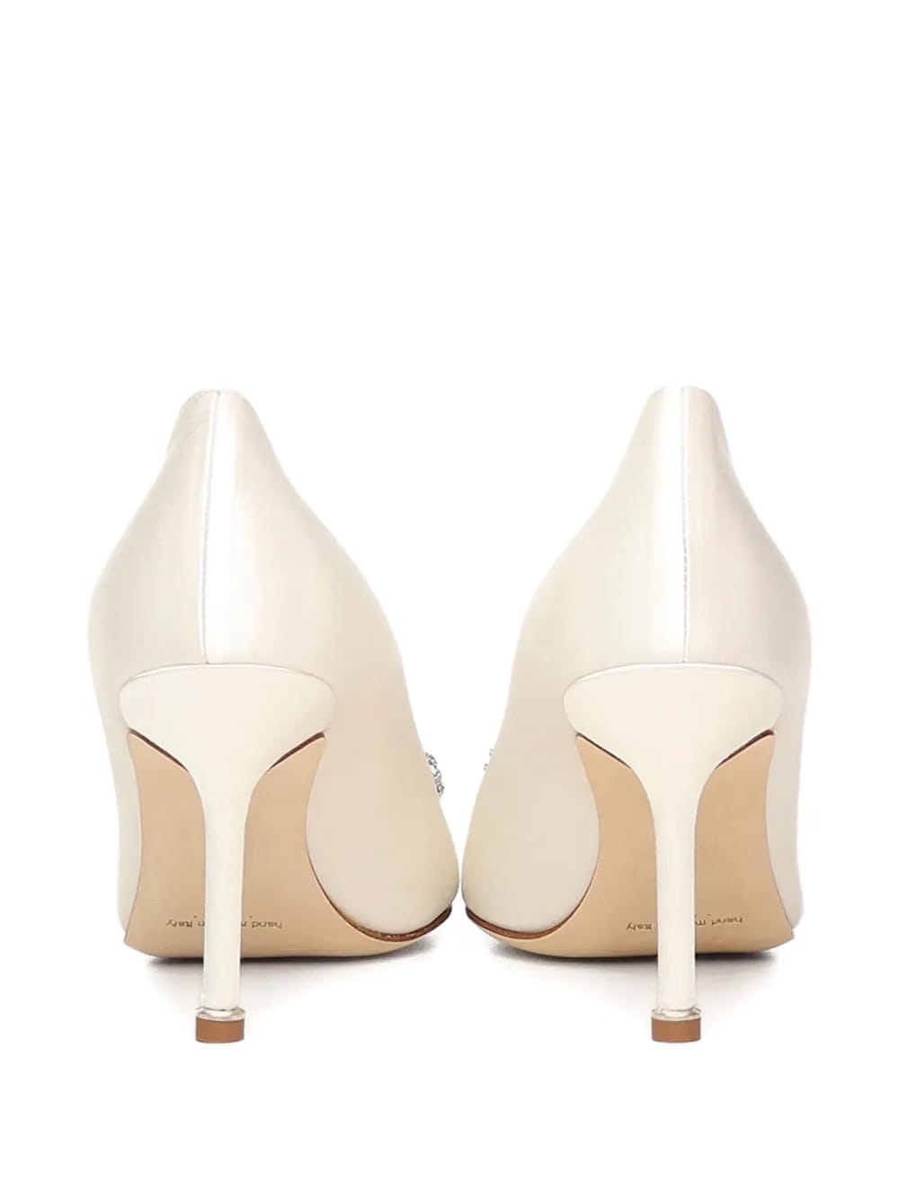 crystal-embellished heel pumps