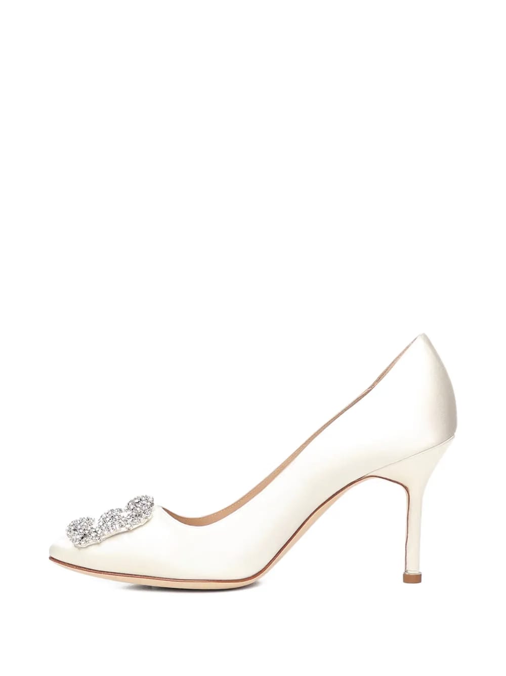 crystal-embellished heel pumps