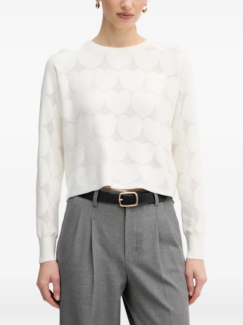 heart-pattern sweater