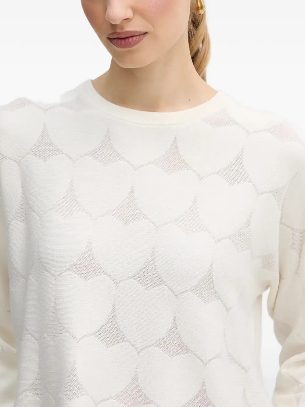 heart-pattern sweater